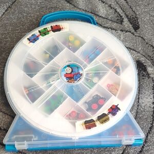Thomas & Friends Blue Train Storage Case With 16 Mini Trains